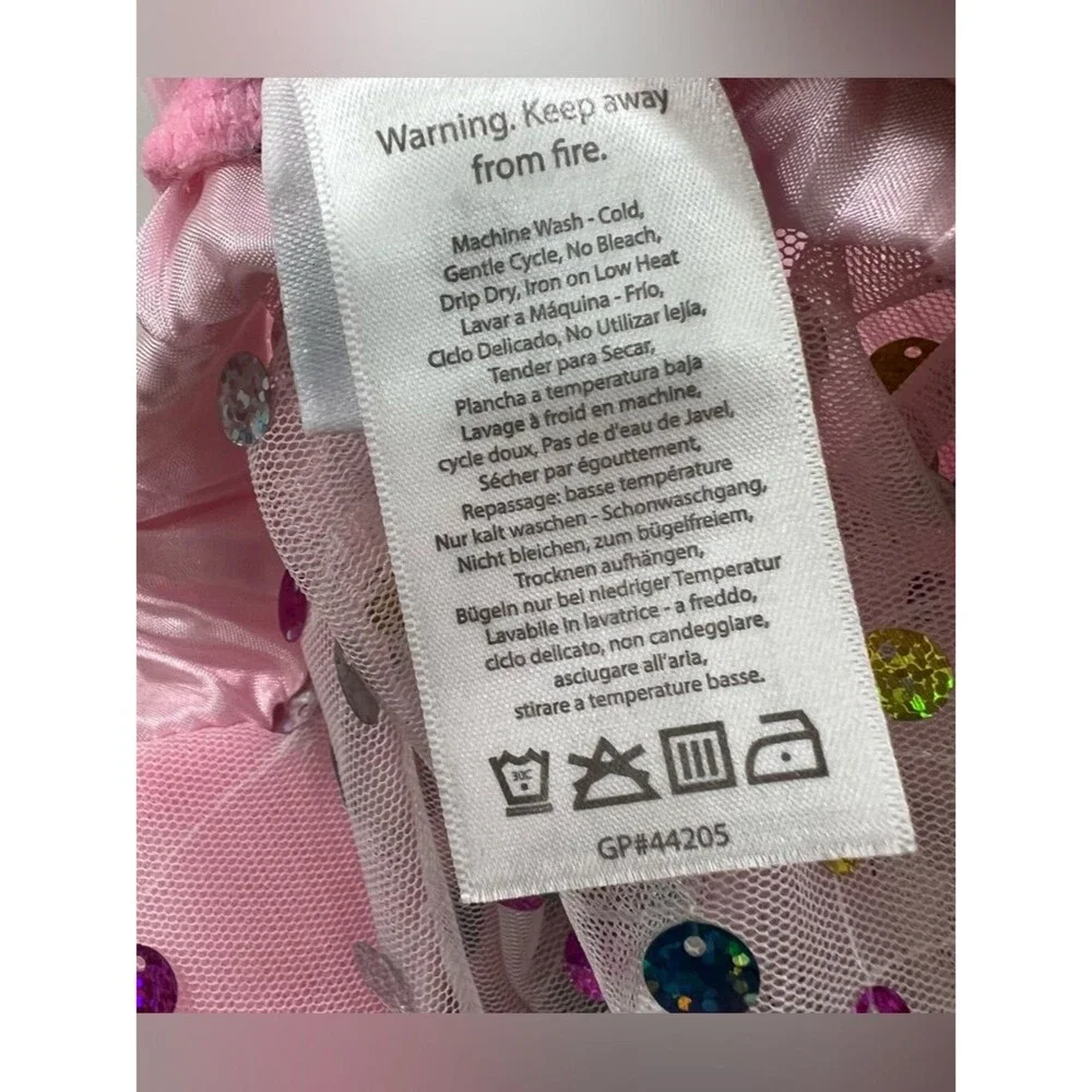Great Pretenders Pink Sequin Tulle Skirt Size 4-7 years NWOT